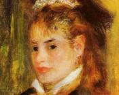 皮埃尔奥古斯特雷诺阿 - Portrait of a Young Woman